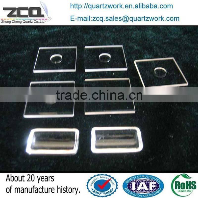 High Precision Perforated Quartz Glass Disc The Minimum Hole 0.8mm