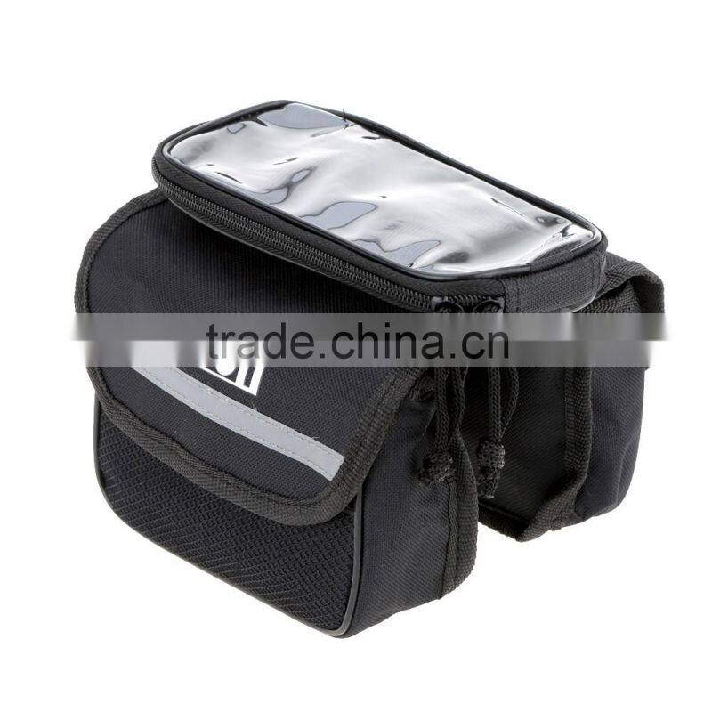 Outdoor Mountain Road Bike Bag Bicycle Front Tube Bag Cycling Phone Touch Screen Pouch Pannier Bike Bags Bicycle Accessories