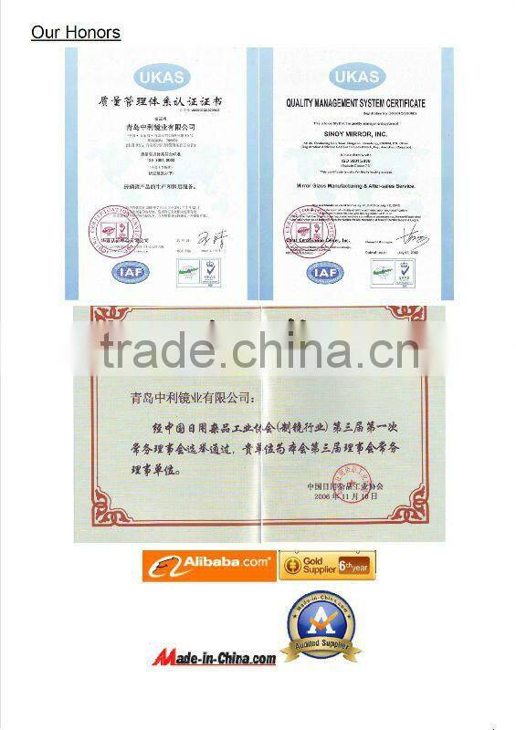 high quality supper thin solar radiation mirror visible light reflectivity93.7% Widely used for CSP system