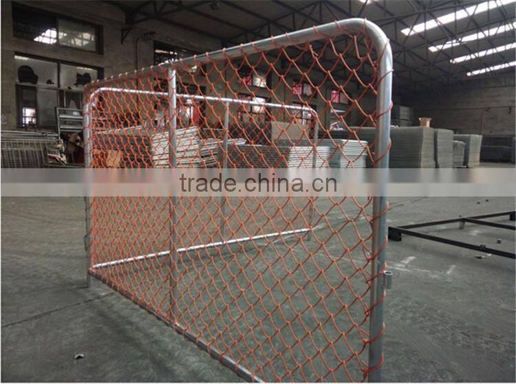 Australia standard building hot dipped galvanized steel tube temporary chain link fence