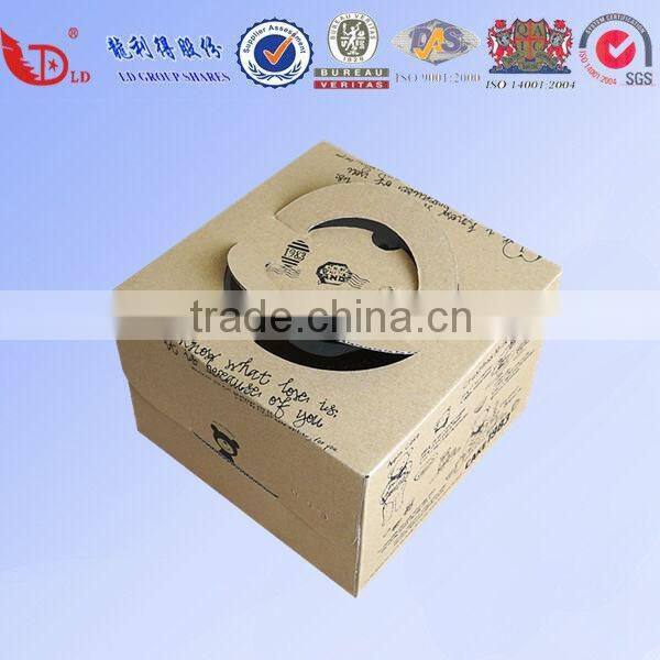 High quality customized food cake package take away food box