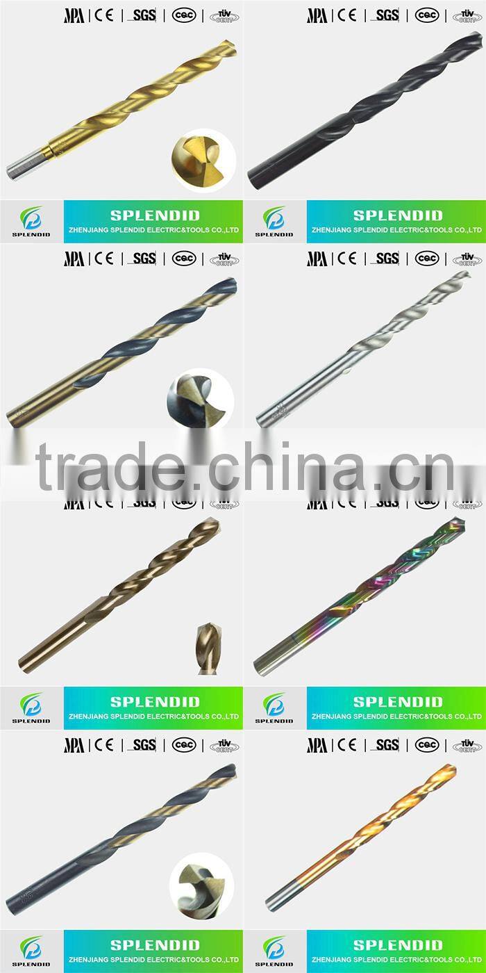 Best price HSS Straight shank Rainbow Color Finish Twist drill bit for Steel Mould