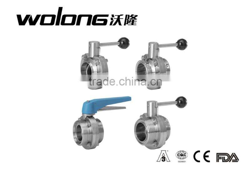 Sanitary Butterfly Valve with multiple functions