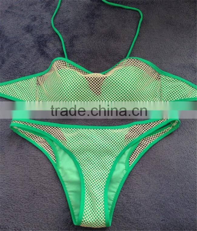 wholesale Triangle split bikinis woman swimwear 2016