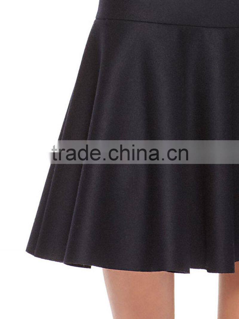 2016 midi skirt with flounce hem sexy women skirt