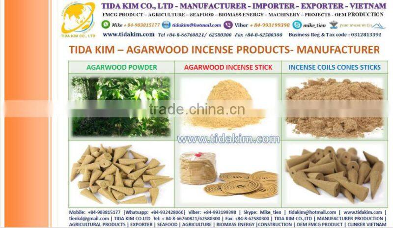 JOSS POWDER NATURAL AGARWOOD POWDER TIDA KIM INCENSE COILS CONES STICK CYLINDE RAW INCENSE RAW AGARBATTI IN BLACK WHITE