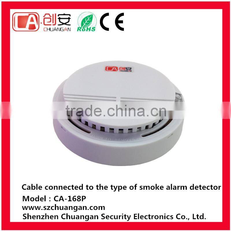New Product cable connected to the type of smoke alarm detector