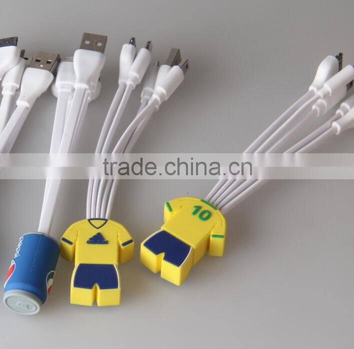 Best promotion gift 5 in 1 multi charging cable with UL certification