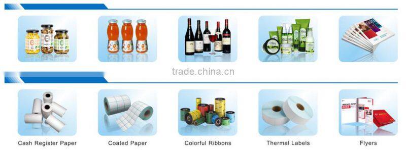 Custom Adhesive Blank White Price Sticker Anti Theft Product Variable Print Data Paper Roll Barcode Label