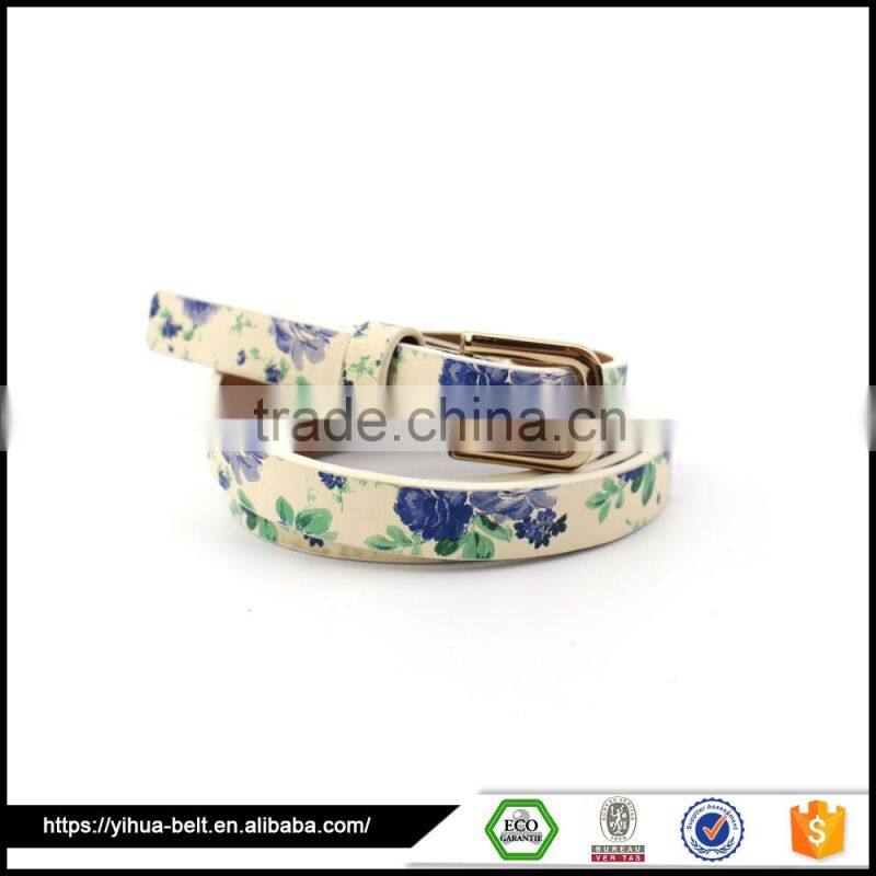 Fashion Accessories metal buckle hot sale snake design ladies pu belt