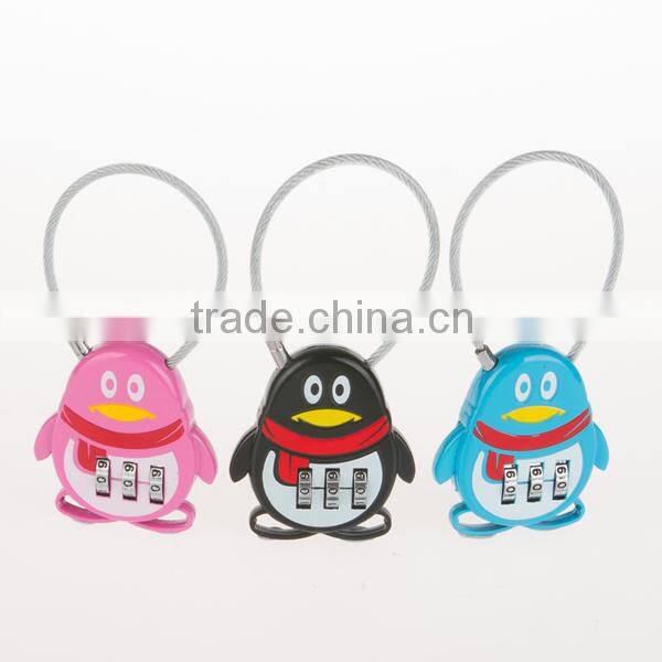 High quality Resettable cable Combinaton Padlock small cable Lock CH-QQ
