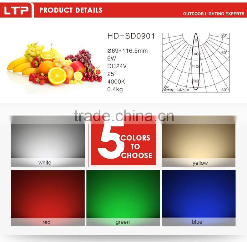 Outdoor Light Aluminum Alloy Housing CE&RoHS 3000K ip65 dc24V 18W LED Flood Light