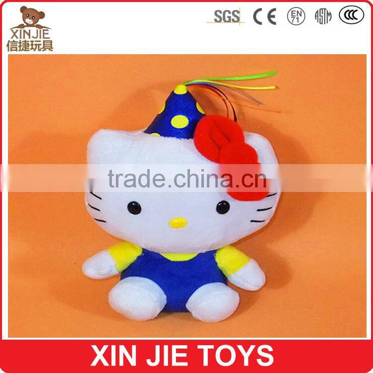 best selling plush hello kitty keychain custom good quality soft animal keychain toy