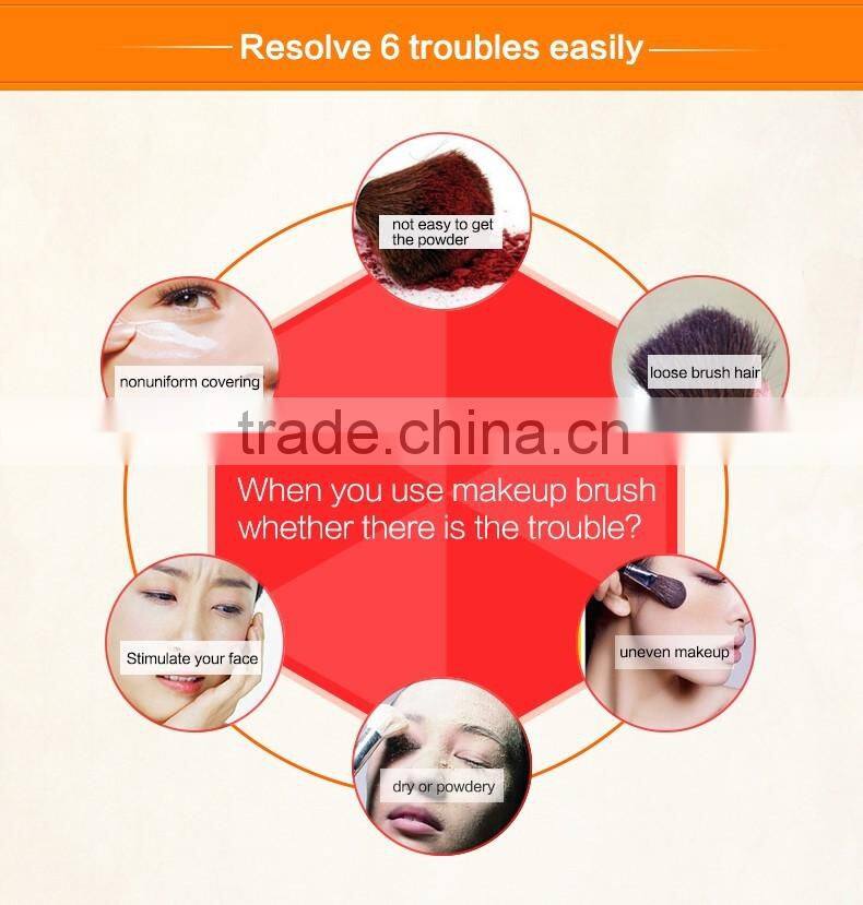 9 pieces rose golden high quality cosmetics brush wholesale