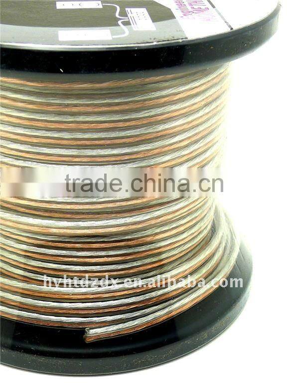 Transparent audio Speaker Cables