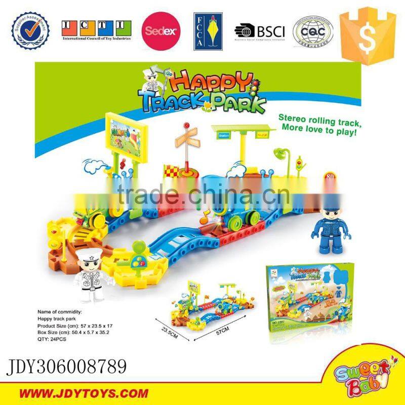 New products 2016 electronic railway train paradise for children with music