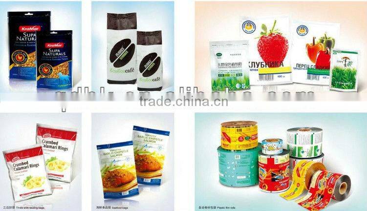 Die cut colorful plastic lined bag