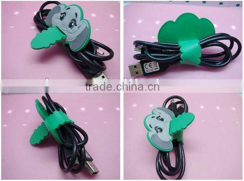 LOVELY CARTOON ANIMALS COMPUTER CABLE Monkey WINDER WIRE HOLDER