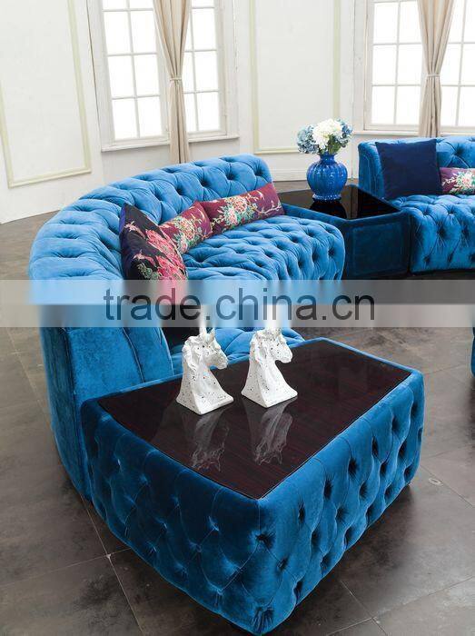 Big corner sofa set with coffee table side table AL034