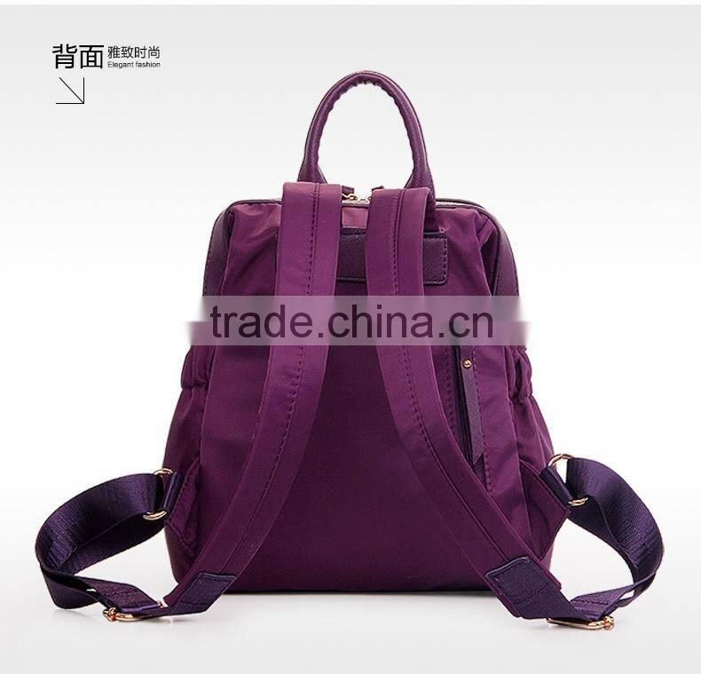 2016 new design backpack fashon lady nylon backpack multicolor nice backpack