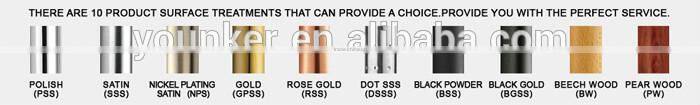 Fashionable trendy taper column stainless steel mini bathroom handle door knob