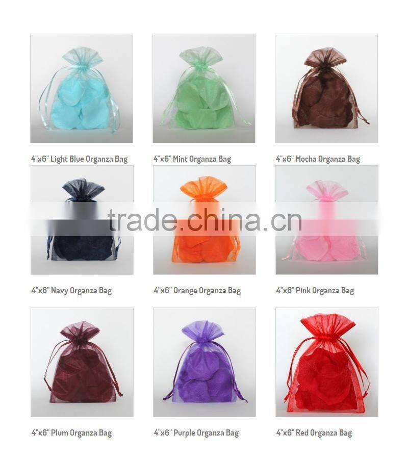 China Wholesale 4'' x 6'' Emerald Organza Bag