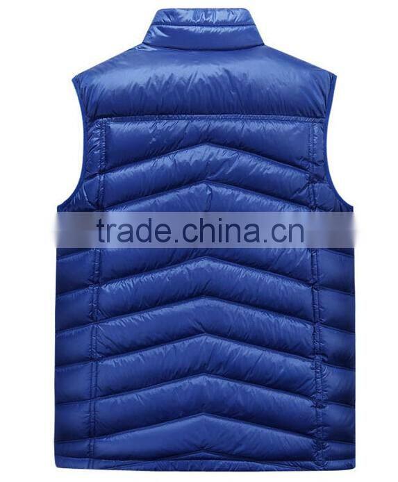 Black Custom Men Ultra Light Down Vest