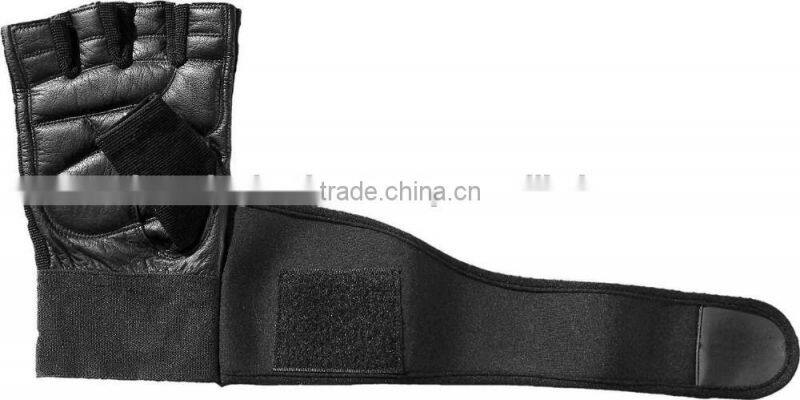 CLE athletic works custom short finger leather gym cycling gloves