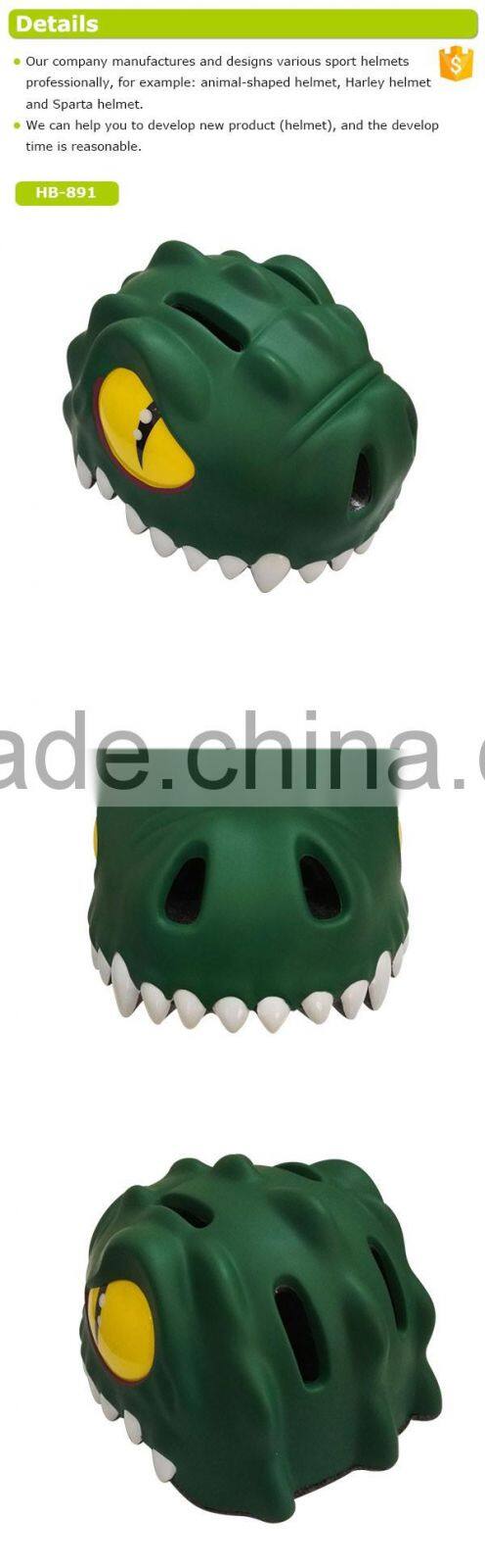 guangdong factory wholesale mix color pvc animal kids bicycle helmet