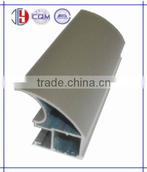 Oval aluminum profile for sliding wardrobe