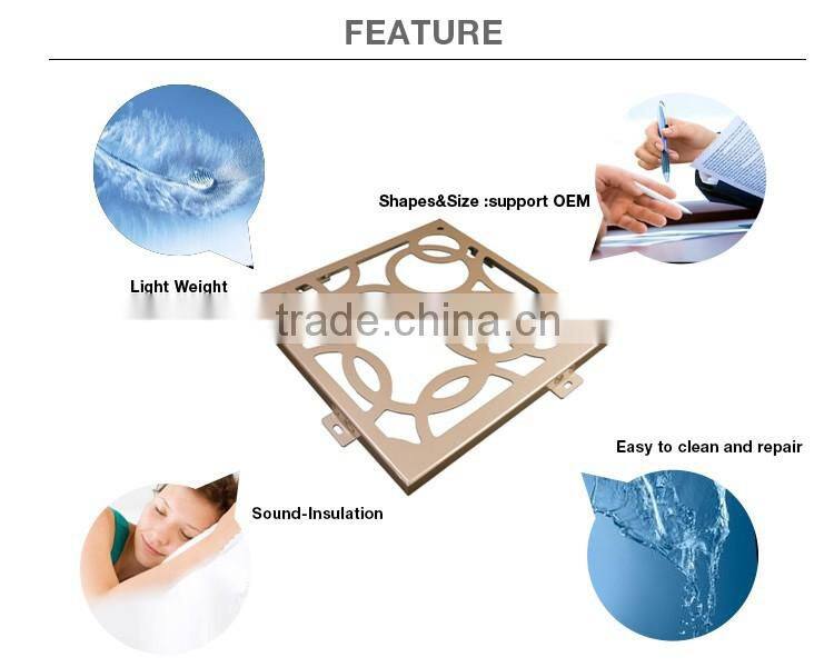 wall panel with sound insulation product hammered aluminum sheet