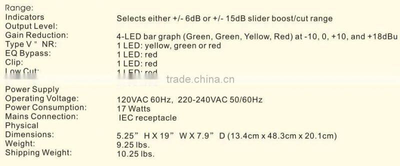 EQ-2231 spe audio dual 31 band digital dbx equalizer