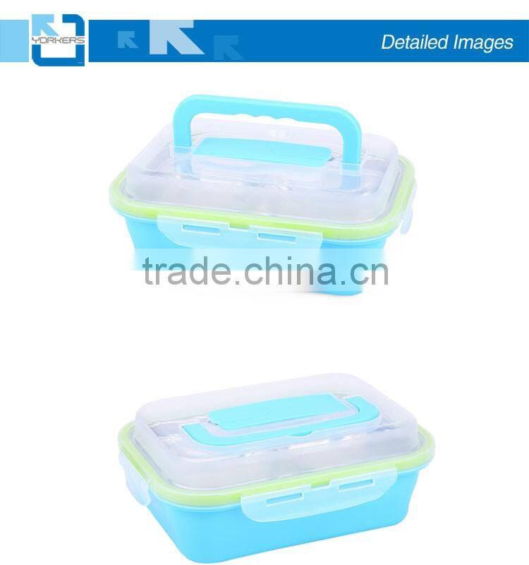 Korean new stytle three lattice lunch boxes