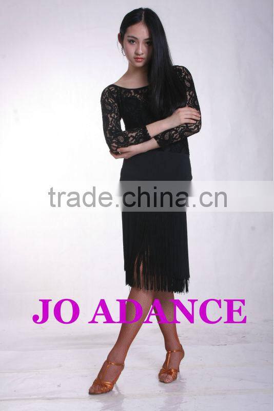 Fringed skirt Ms. Latin Tops Latin short skirts Tights