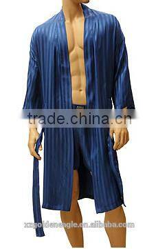 Jacquard Men's Silk Robes Print Sleep Pants Boxers Silk Jacquard Pajama Sets