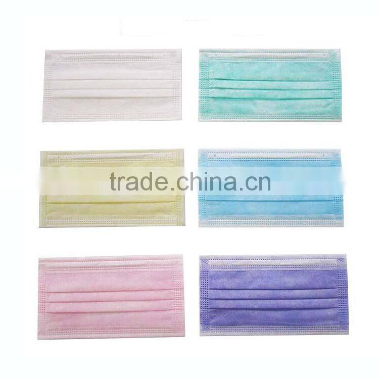 Surgery use 20+20+25g PP with 99% filter paper disposable medical dust doctor face mask for American market