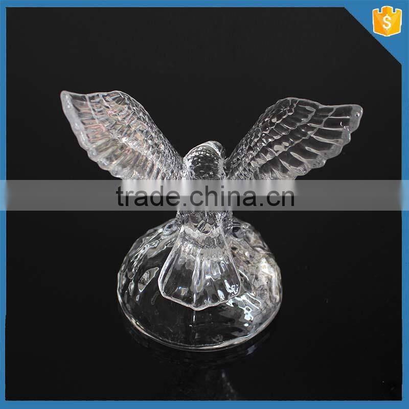 Eagle animal shape decorative crystal glass figurines wholesale