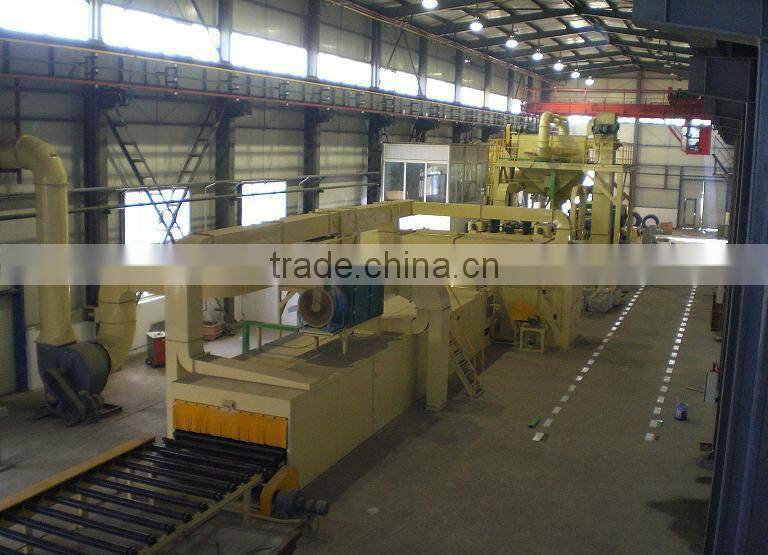 Roller Conveyor Plate/Sheet Rust Sandblast Removal Equipment