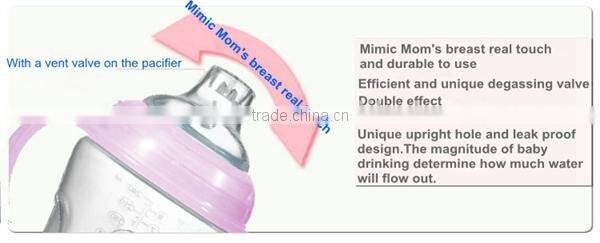 2014 Factory direct 100% food grade silicone baby blender bottle with handle UN-0862