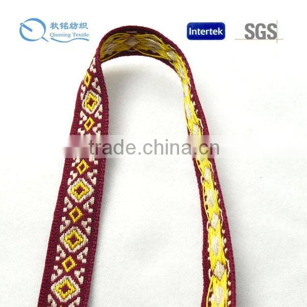 2015 New design garment use widely applied folk jacquard webbing