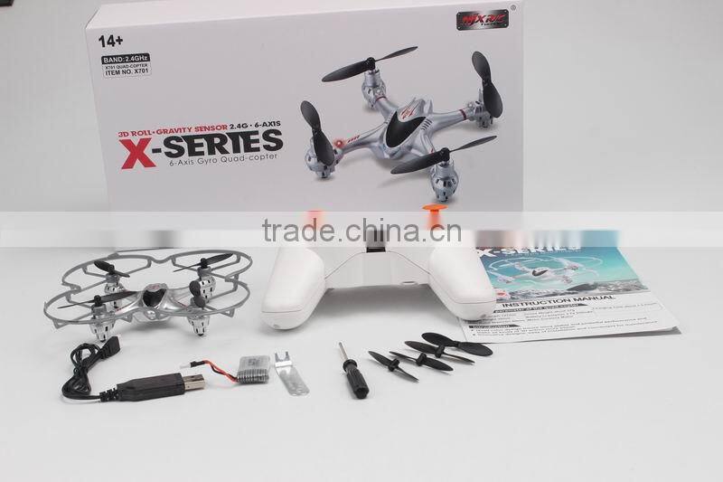 2015 NEW X-SERIES X701 MINI SIZE DRONE 2.4G 6 AIXS RC OUTDOOR DRONE with gravity sensor toys