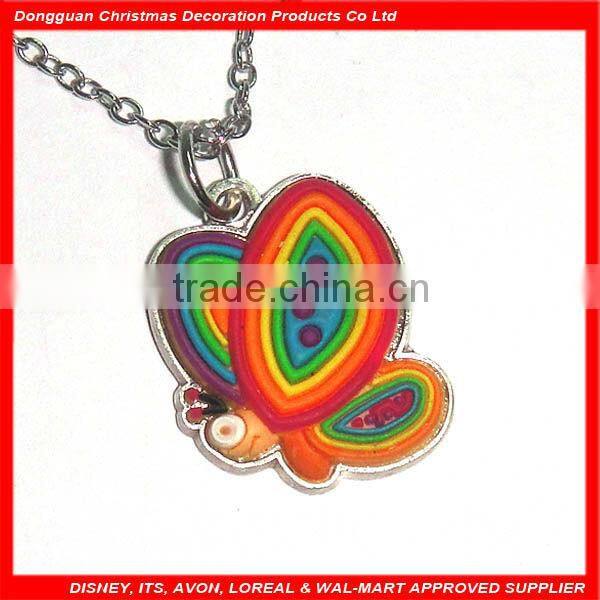 fashion soft PVC & metal necklace for promotion