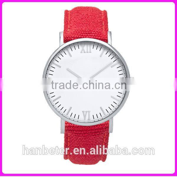 Big Roman numerals watch dial making brand Mens Watch Excellence Quartz with nylon straps