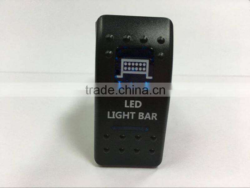 Factory 5 PIN Car Blue LED Light NO/ OFF BUMPER /ROCKER SWITCH