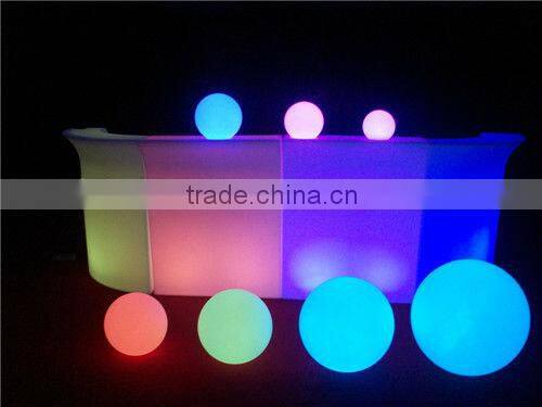 Colorfull beautifull round ball, plastic ball led,large decorative garden balls