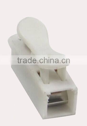 1pole terminal block electric connector with press