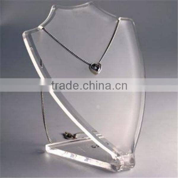 Custom shape acrylic jewelery necklace display stand