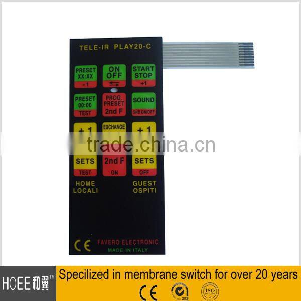 Home Appliance 4x4 Press numeric tactile Metal Keypad with backlit