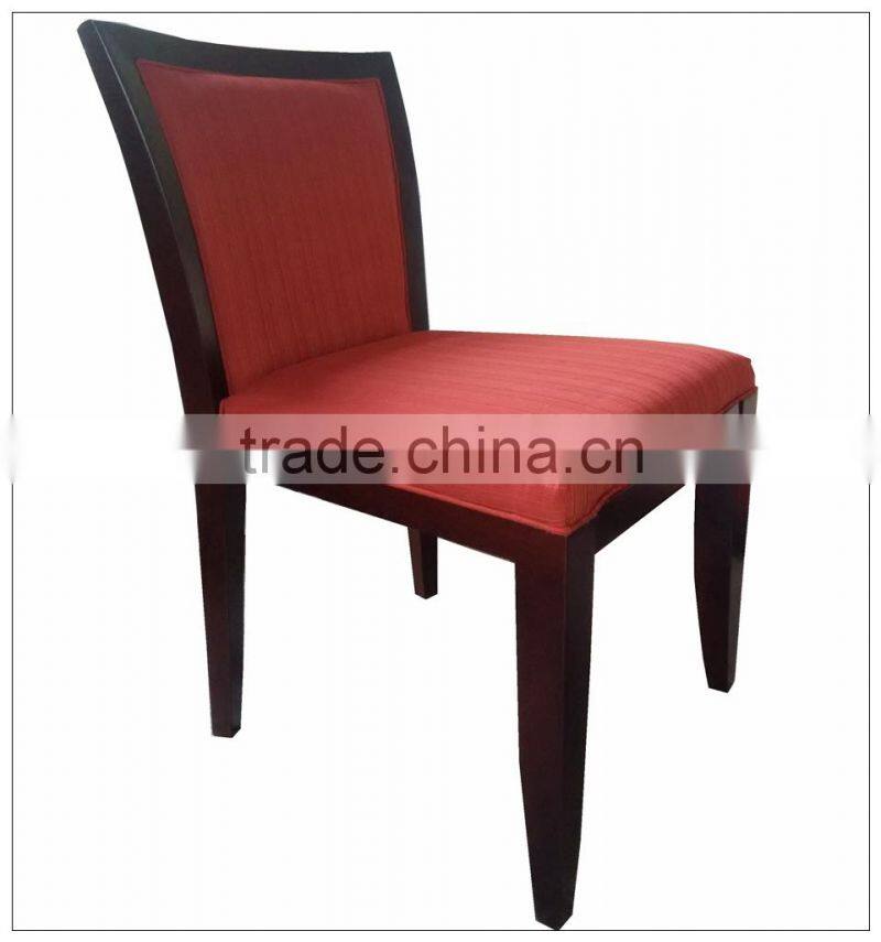TDSM-41 QVB HANGZHOU JIANDE TONGDA BIRCH WOOD BROWN COLOR FABRIC DININGROOM DINING CHAIR