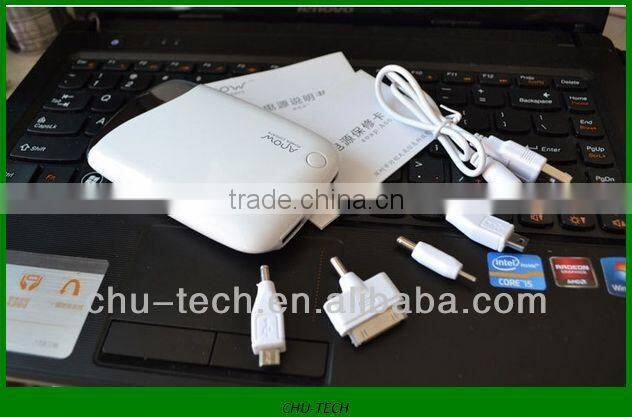 portable gift 6200mah external power charger